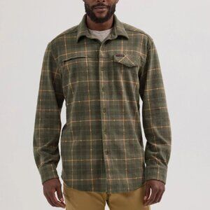 NWT Wrangler ATG Men's Campsite Plaid Shirt